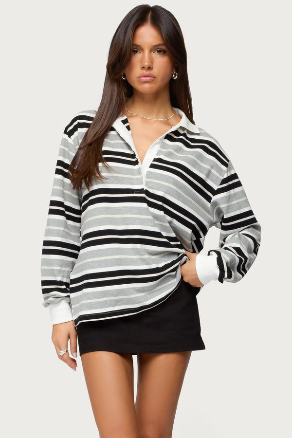 Renya Striped Rugby Shirt view 1