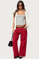 Petite Roman Low Rise Baggy Jeans