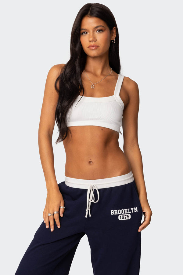 Sariah Ribbed Crop Top view 1