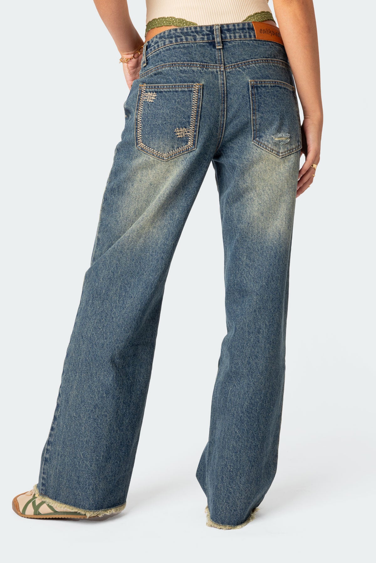 Doll House Washed Low Rise Baggy Jeans
