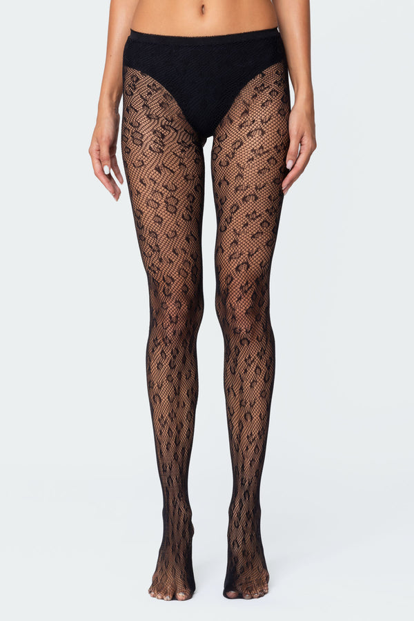 Leopard Tights view 1