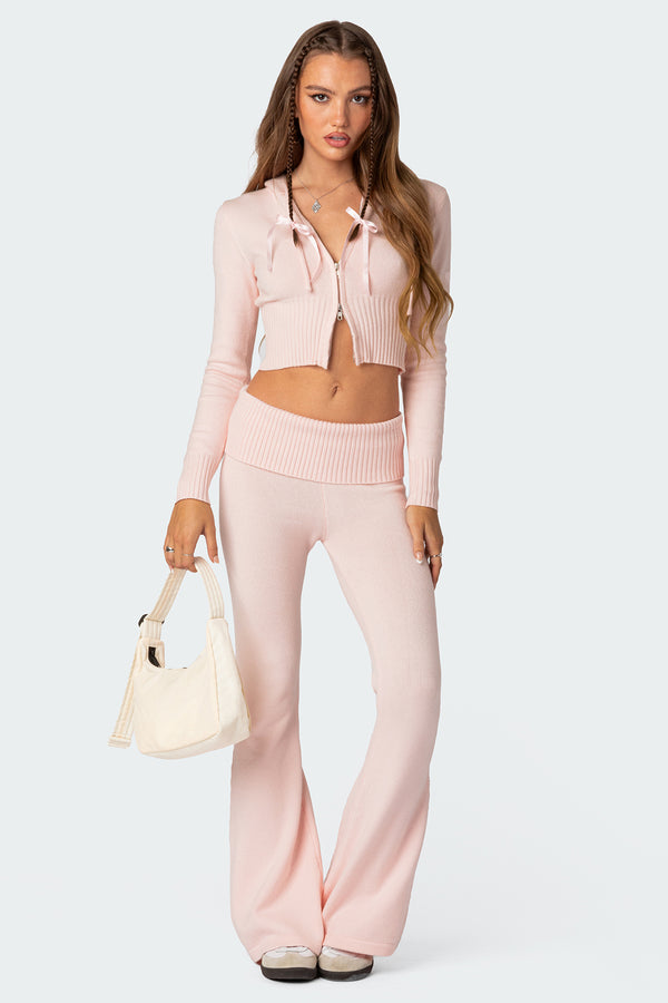 Desiree Knitted Hooded Cardigan view 2