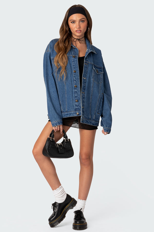 Dalia Oversized Denim Jacket view 2