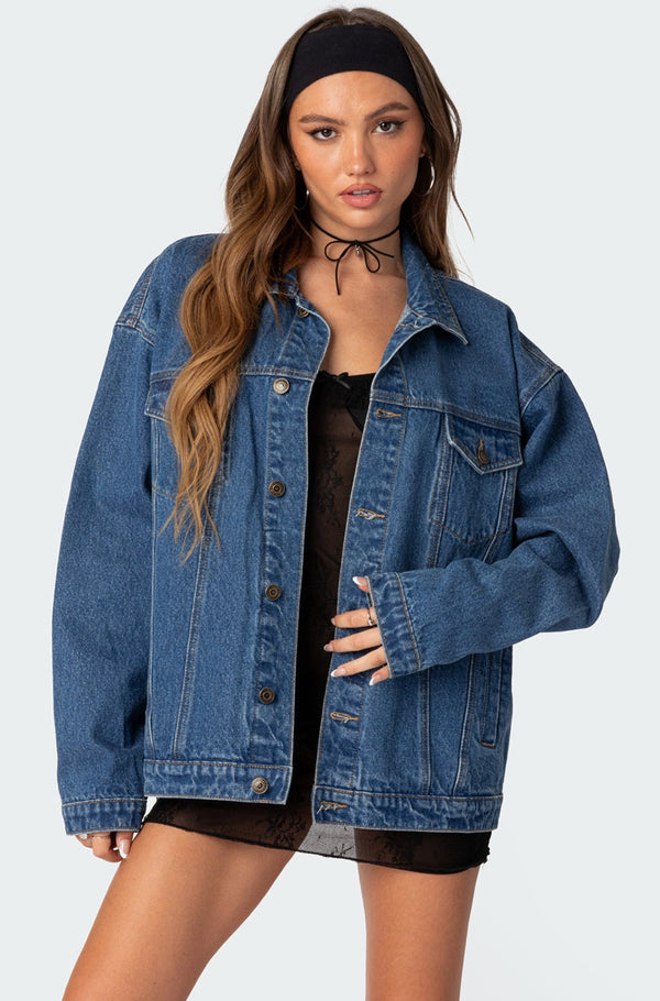 Dalia Oversized Denim Jacket view 1