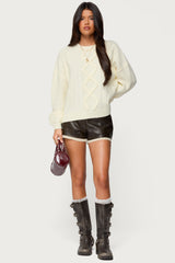 Lissa Lacey Faux Leather Shorts