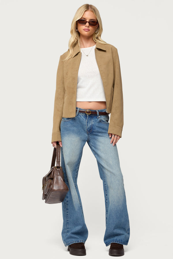 Cozette Faux Leather Jacket view 2