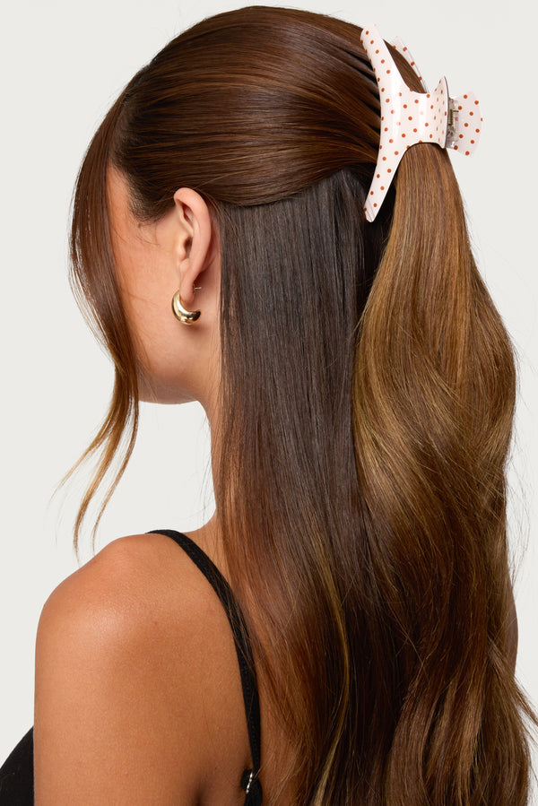 Polka Dot Claw Clip view 1