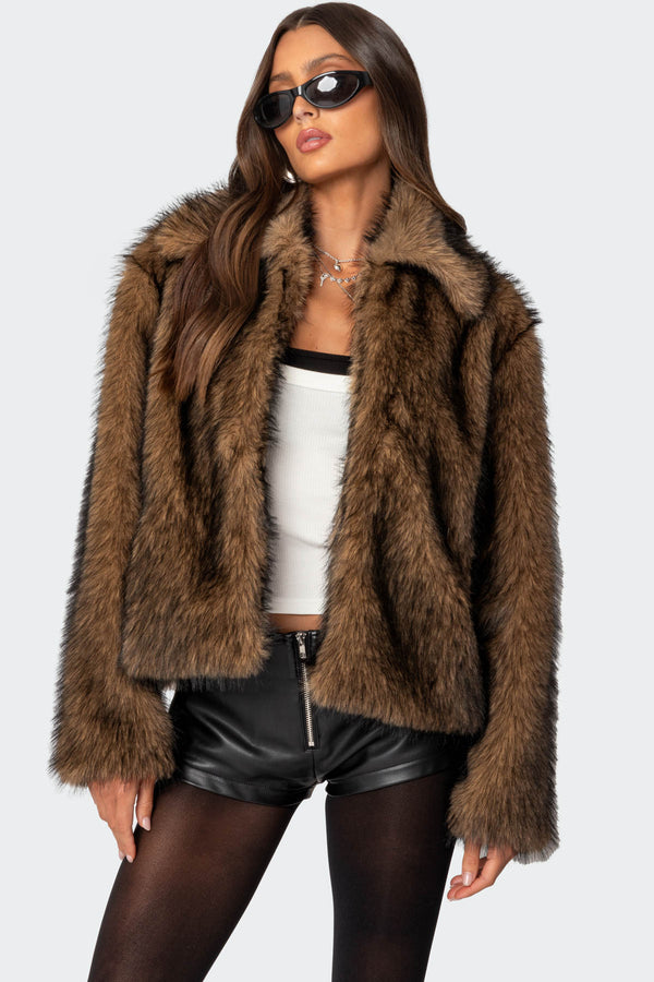 Mob Wife Faux Fur Jacket view 1
