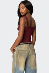 Marcella Wide Strap Corset