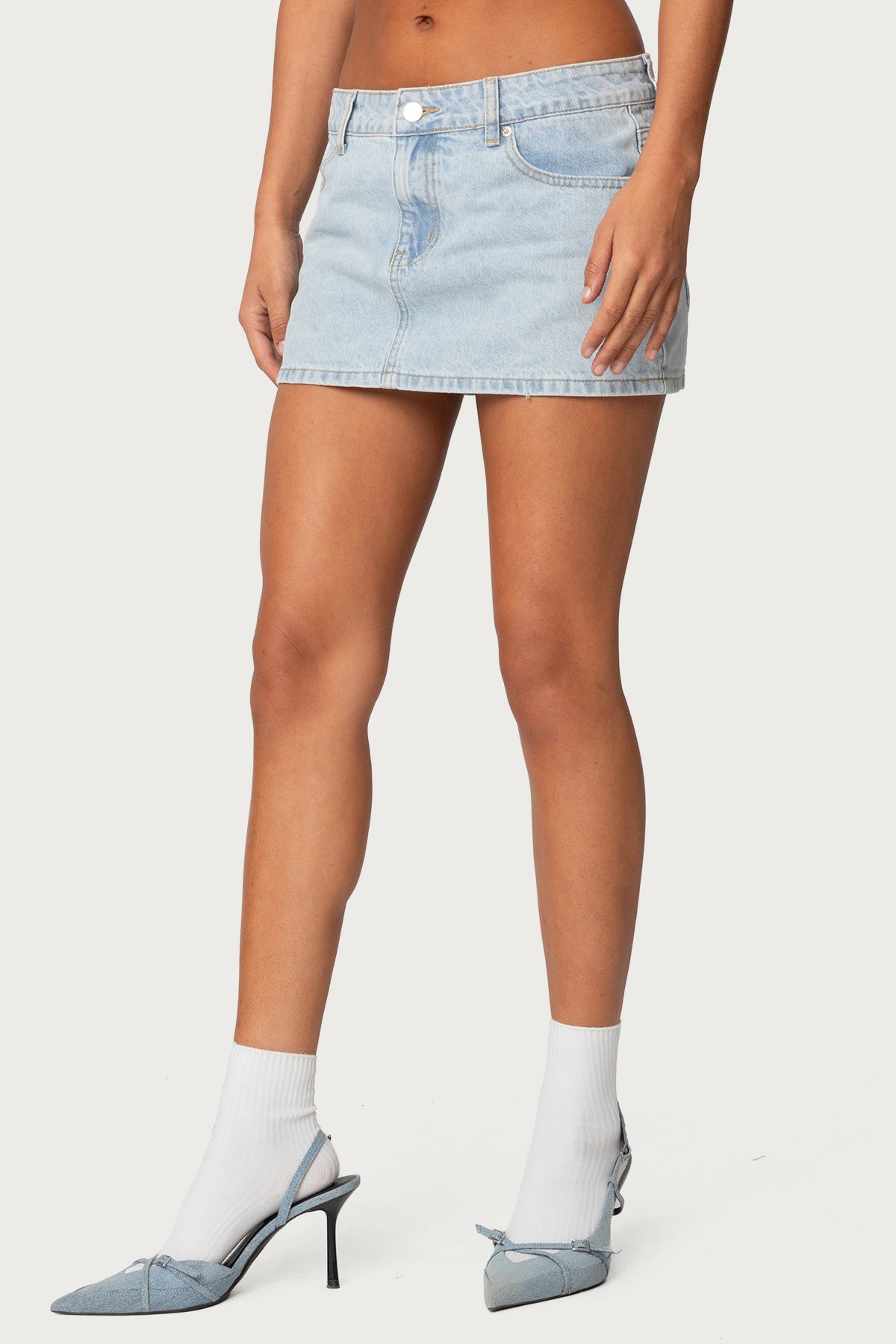 Chiara Denim Micro Skirt
