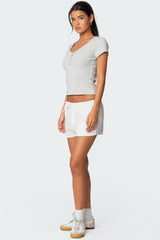 Leslie Linen Look Shorts