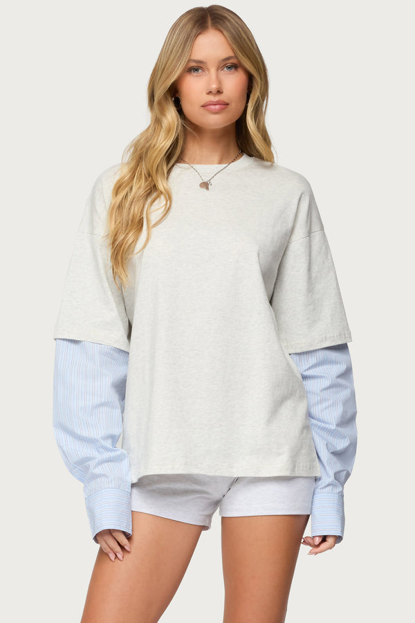 Tailor Oversized Layered Top view 2