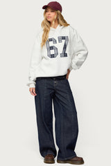 Gali Plaid 67 Oversized Hoodie