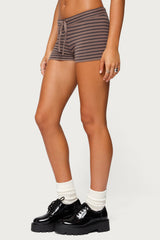 Lillian Striped Knit Shorts
