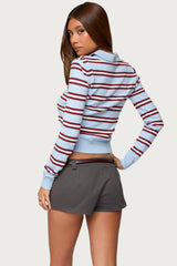 Brayden Striped Polo Sweater