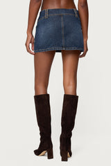 Tory Western Denim Mini Skirt