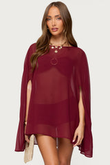 Mckenzie Sheer Chiffon Poncho