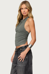 Collie Twisted High Cowl Neck Top
