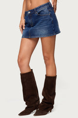 Chiara Denim Micro Skirt