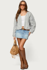 Braiden Chunky Cable Knit Cardigan