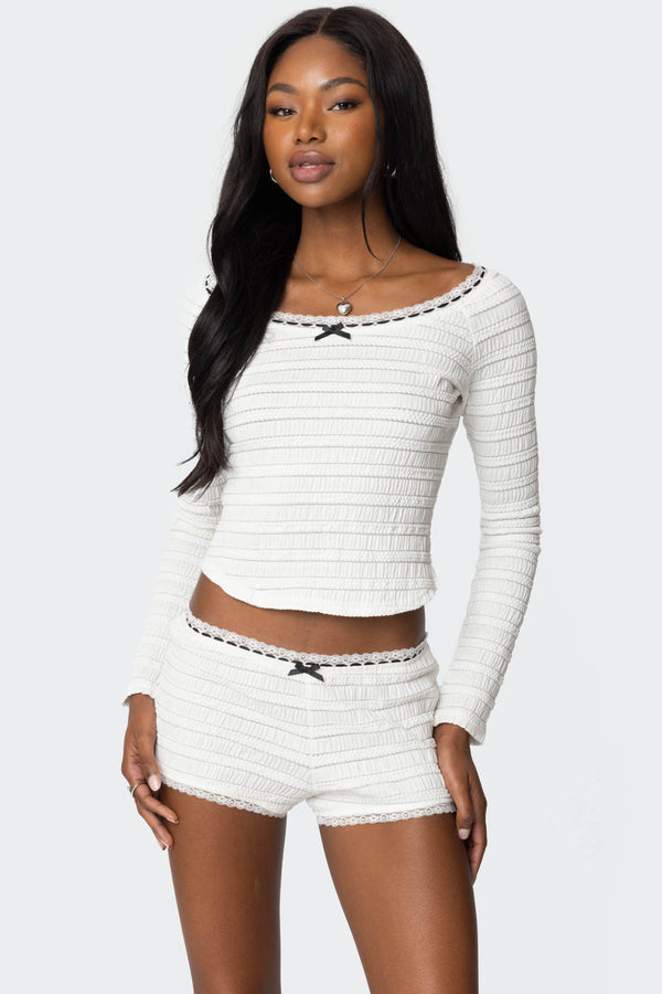 Lenny Lacey Textured Top view 1
