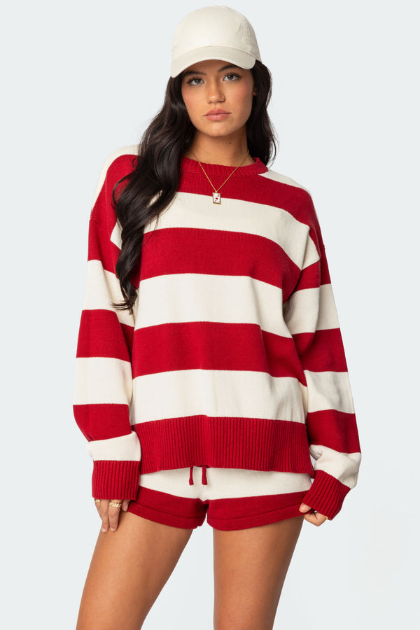 Riley Oversized Striped Sweater view 1