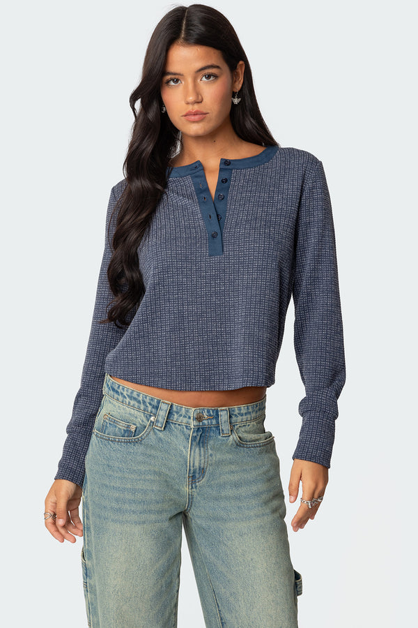 Ruth Henley Waffle Top view 1