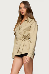 Tobie Raglan Trench Jacket