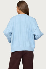 Joanie Wide Ribbed Knit Cardigan