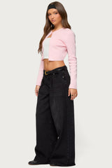 Jayne Split Front Knit Cardigan
