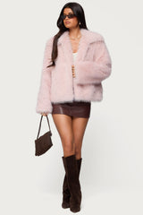 Noelle Oversized Faux Fur Jacket