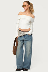 Lauren Knit Foldover Top