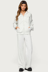 Briela Star Studded Zip Up Hoodie
