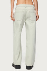 Petite Raelynn Washed Low Rise Baggy Jeans