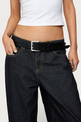 Double Look Faux Leather Belt