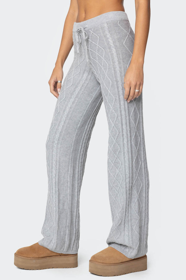 Kasey Cable Knit Pants view 2
