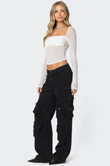 Marta Mesh Top