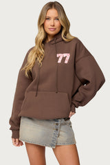 Leopard 77 Oversized Hoodie