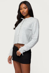 Vickie Ribbon Knit Cardigan