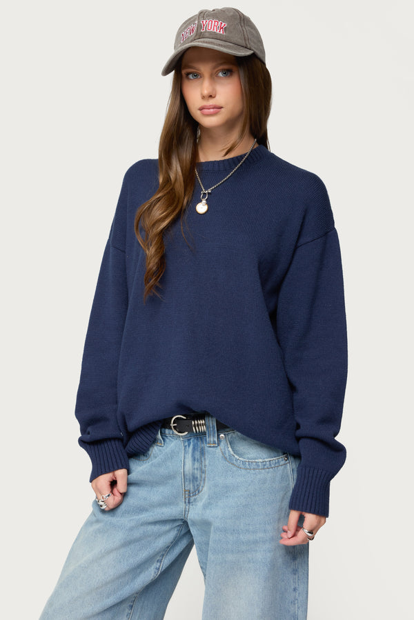 Priscila Oversized Crewneck Sweater view 1