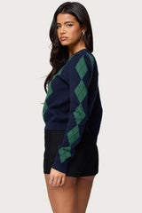 Farren Argyle Cardigan