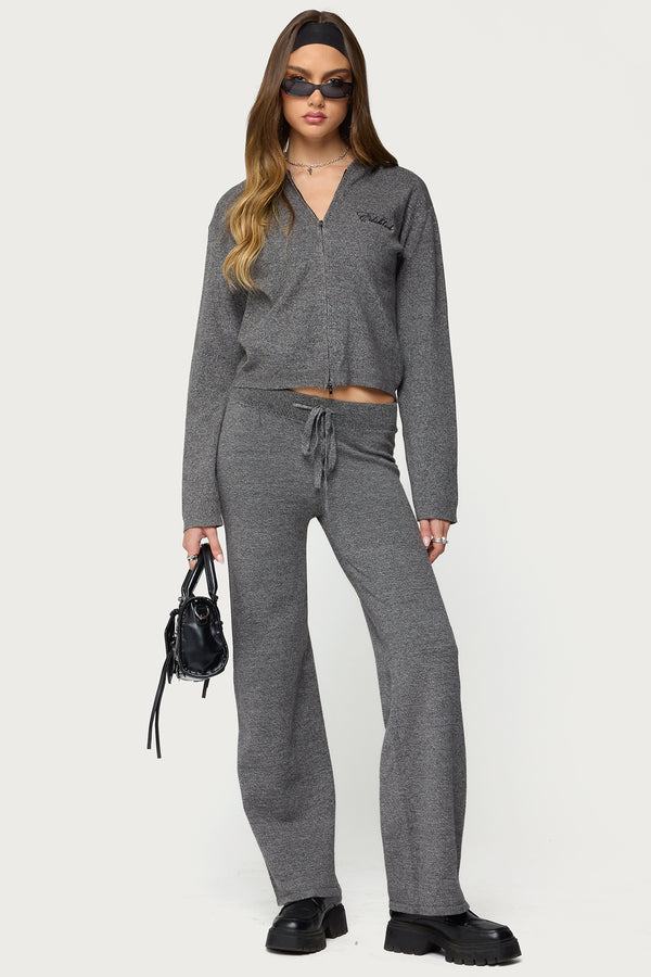 Ayah Straight Leg Knit Pants view 1