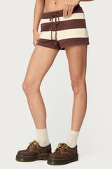 Riley Striped Knit Shorts