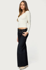 Morah Lacey Polka Dot Top