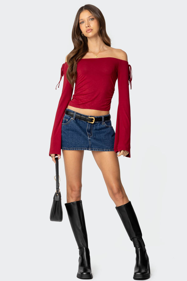 Keaghan Off Shoulder Top view 2