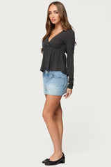 Kenzie Long Sleeve Babydoll Top