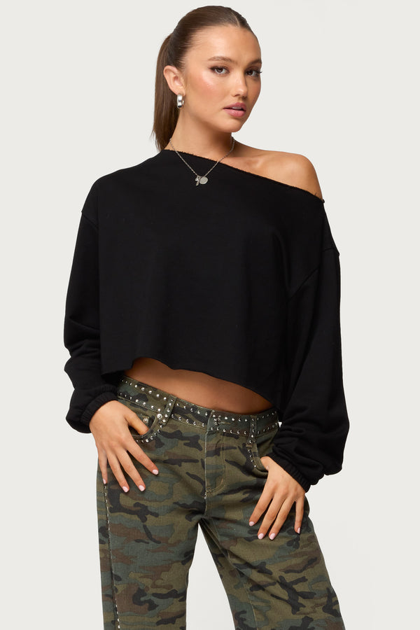 Aveline Off Shoulder Light Sweatshirt view 1