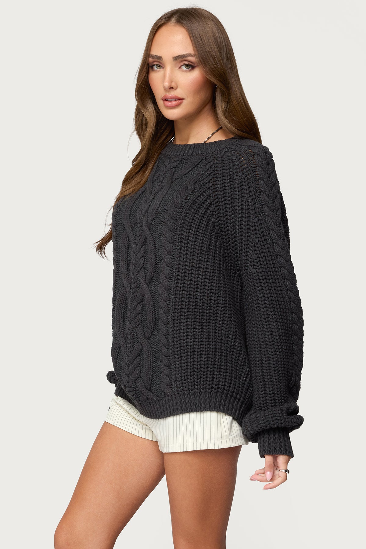 Lira Chunky Cable Knit Sweater