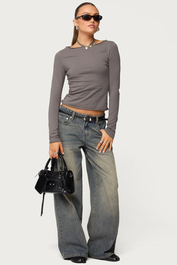 Nico Boat Neck Top view 2