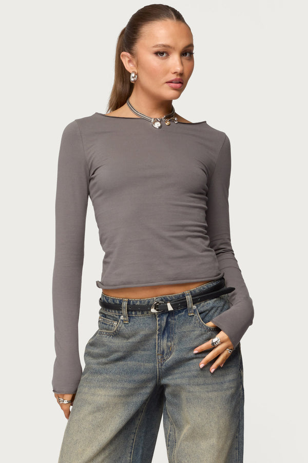 Nico Boat Neck Top view 1